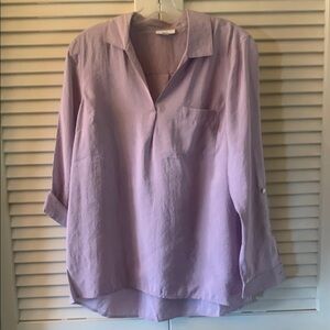 J. Jill Relaxed Blouse with Notched Collar